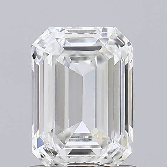 IGI Certified Emerald Cut Diamond / 100% Eye-Clean / VVS or Higher Clarity Grade